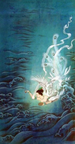 神话故事—精卫填海,神农女儿化身精卫鸟誓要填平东海