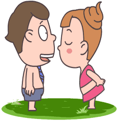 情侣间亲亲动态表情包:像我这么好的男人,不知以后便宜哪家姑娘