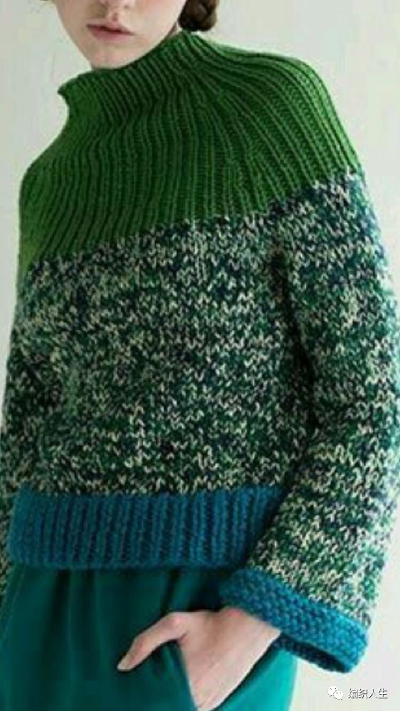 平针织法(女士毛衣就该这么织!经典实穿还耐看,花样简单新手也能织!