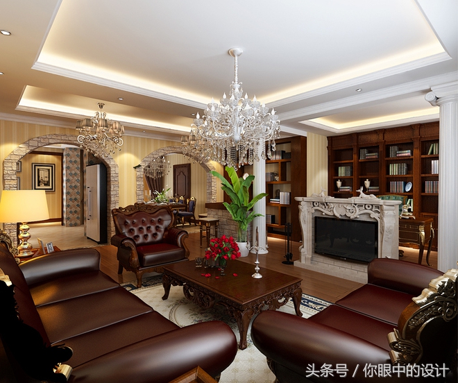 安阳300平叠拼别墅，奢华的美式风格，超大观影区，浴室高端大气