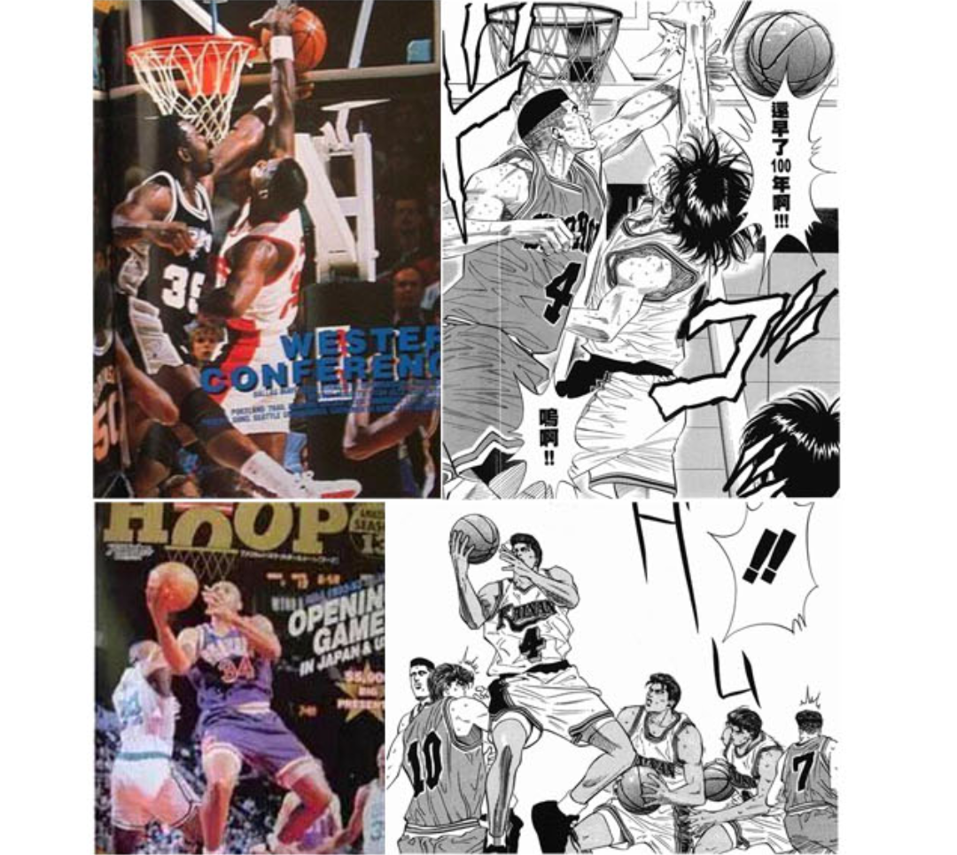 灌篮高手有哪些是nba原型(井上雄彦在创作《灌篮高手》人物时到底有没有NBA中的对应原型)