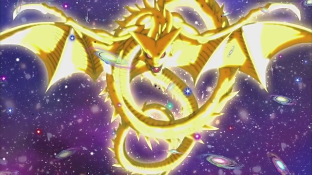 是由第六和第七宇宙的龙神萨拉玛所创造的巨型龙珠,体型堪比星球,是