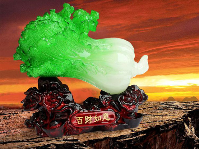 家放一棵玉白菜,生意场上遇百财