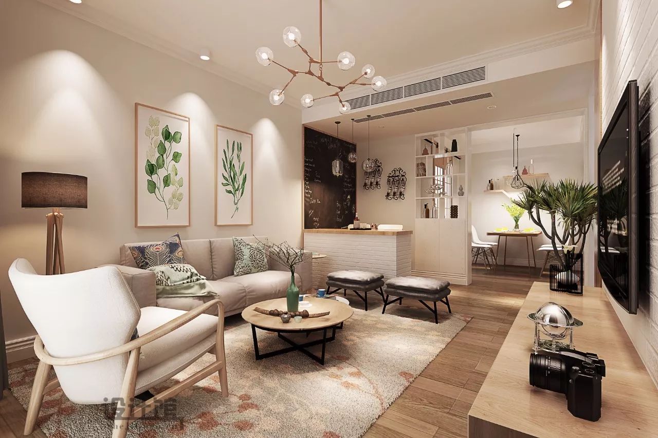 86㎡北欧二房，小年轻的简约婚房！（含详细施工图）