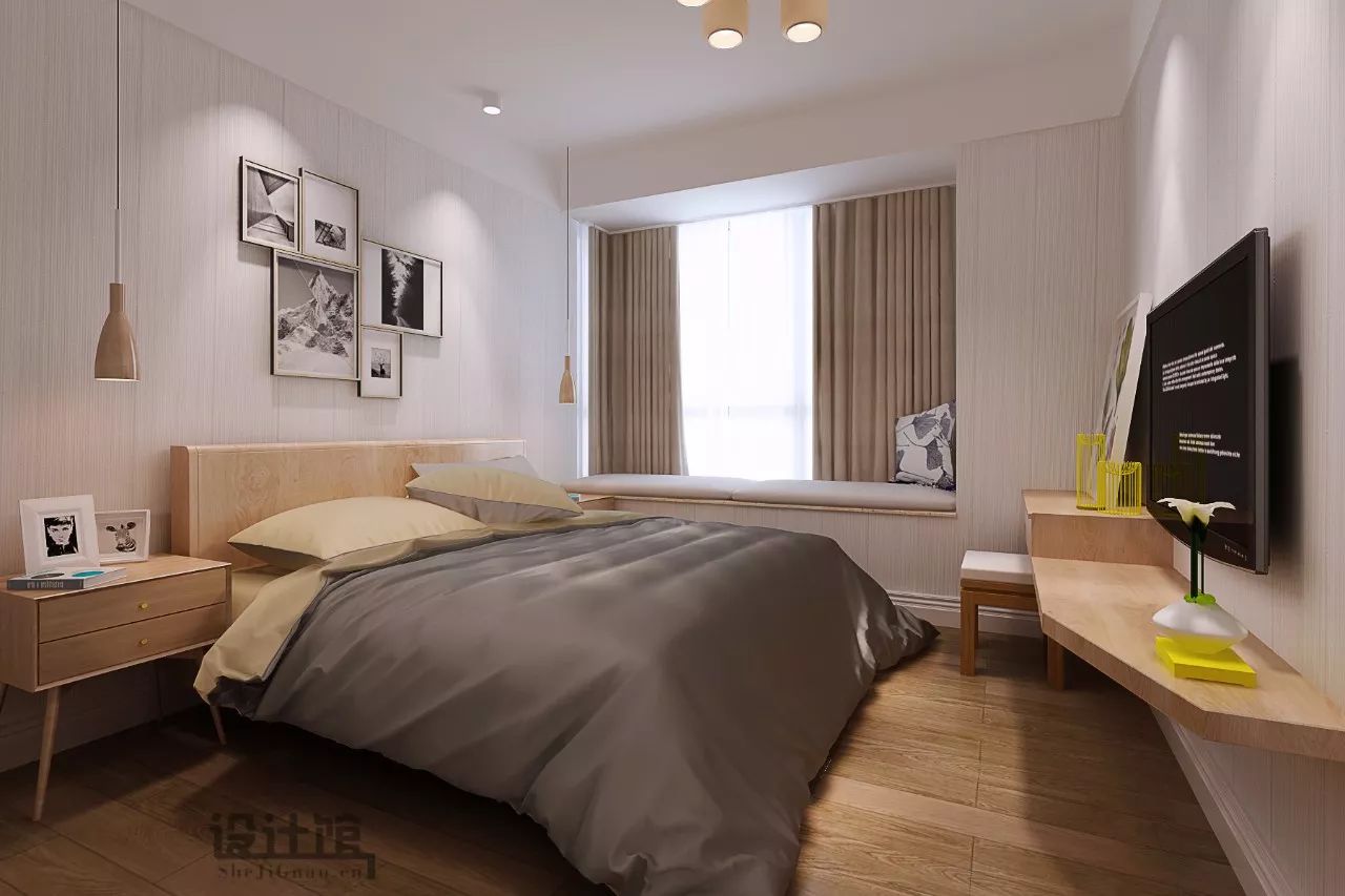 86㎡北欧二房，小年轻的简约婚房！（含详细施工图）