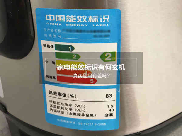 真實使用有差嗎?家電能效標識有何玄機