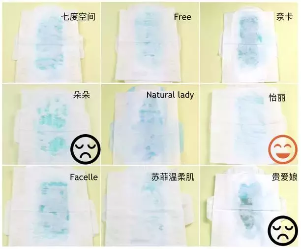 卫生巾检测报告:22款品牌姨妈巾实拍测评,到底哪个牌子最好?