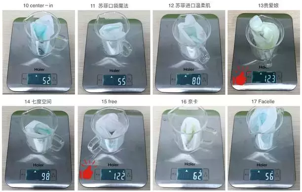 卫生巾检测报告:22款品牌姨妈巾实拍测评,到底哪个牌子最好?
