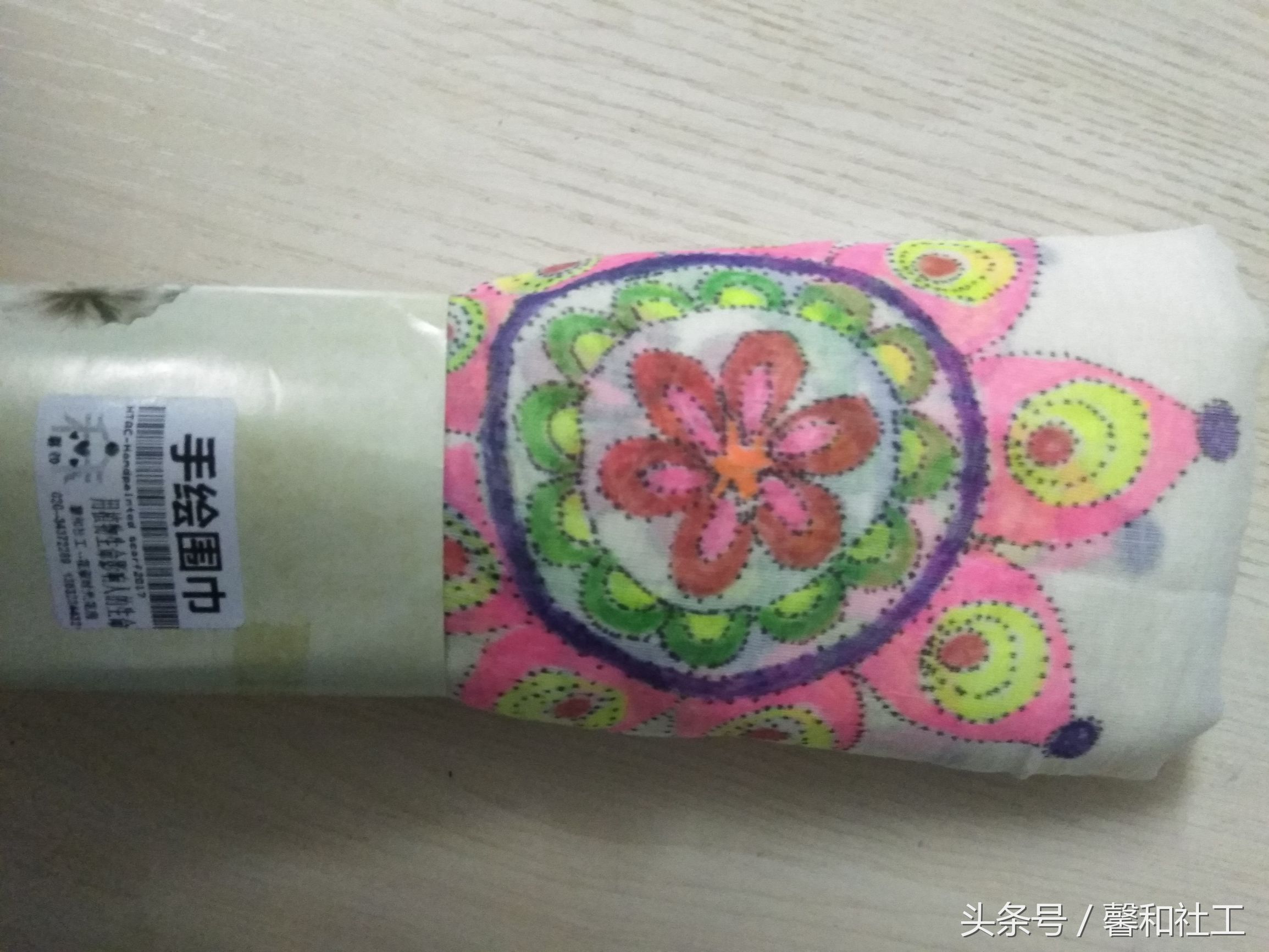 花叙时光新品｜手绘曼陀罗围巾