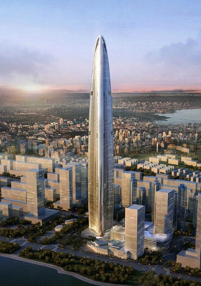 中国新建的第一高楼即将诞生：耗资300亿高达636米，预计明年完工 - 标件库