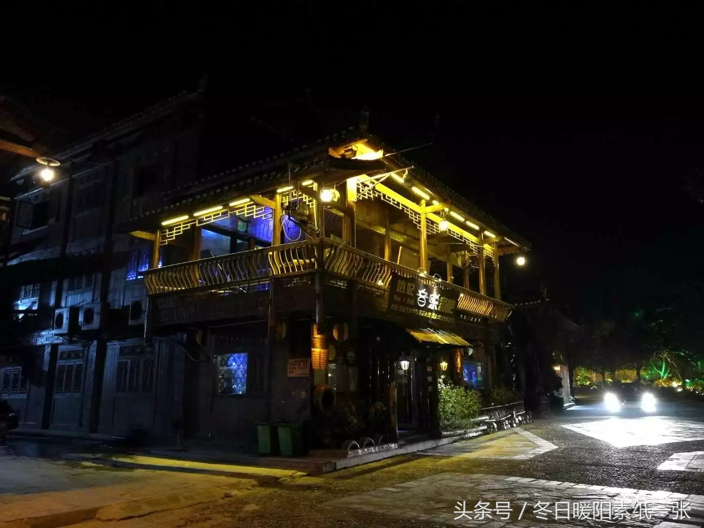 摄影：西江夜景，千载始得千户寨，身临仙境忘千愁