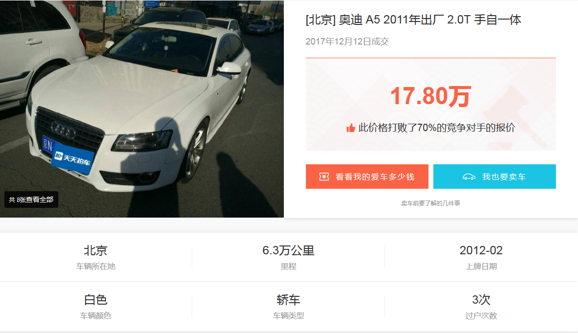 宝马7系开10年卖13万，奥迪A5开5年卖18万，宝马VS奥迪哪个更保值？