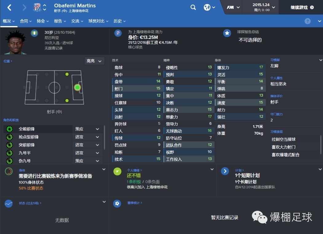 fm2014中超可签外援(FM看中超，苏宁vs申花，马丁斯的轮回)