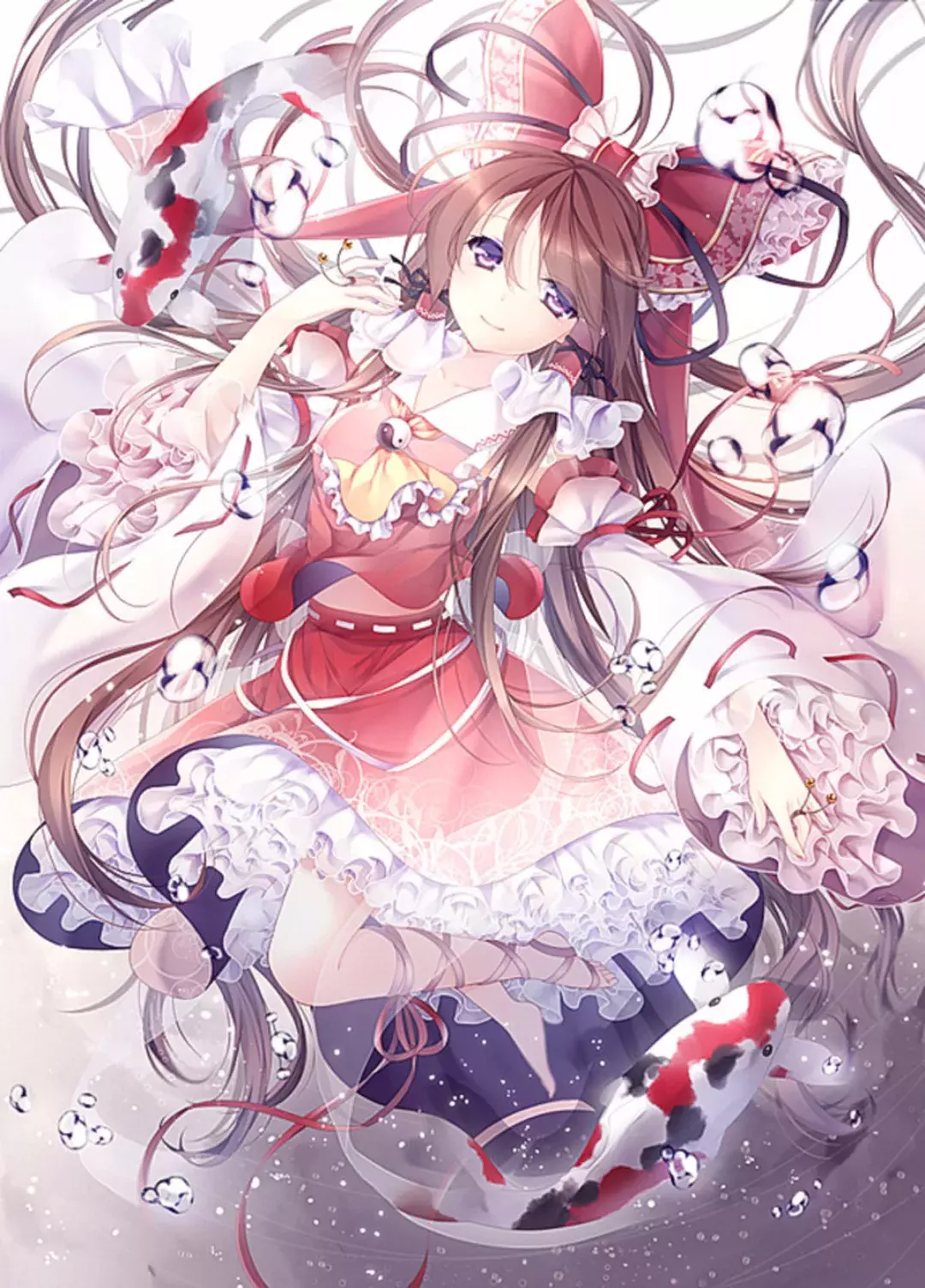 id:45242518画师:ぬぬっこ三,求两张壁纸,博丽灵梦和博丽冥梦的萌娘