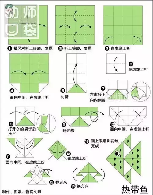 青蛙的折法一步一步图片