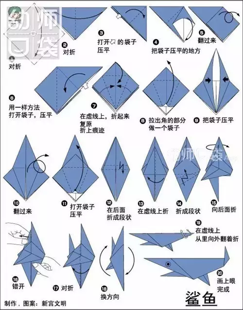 青蛙的折法吹气图片