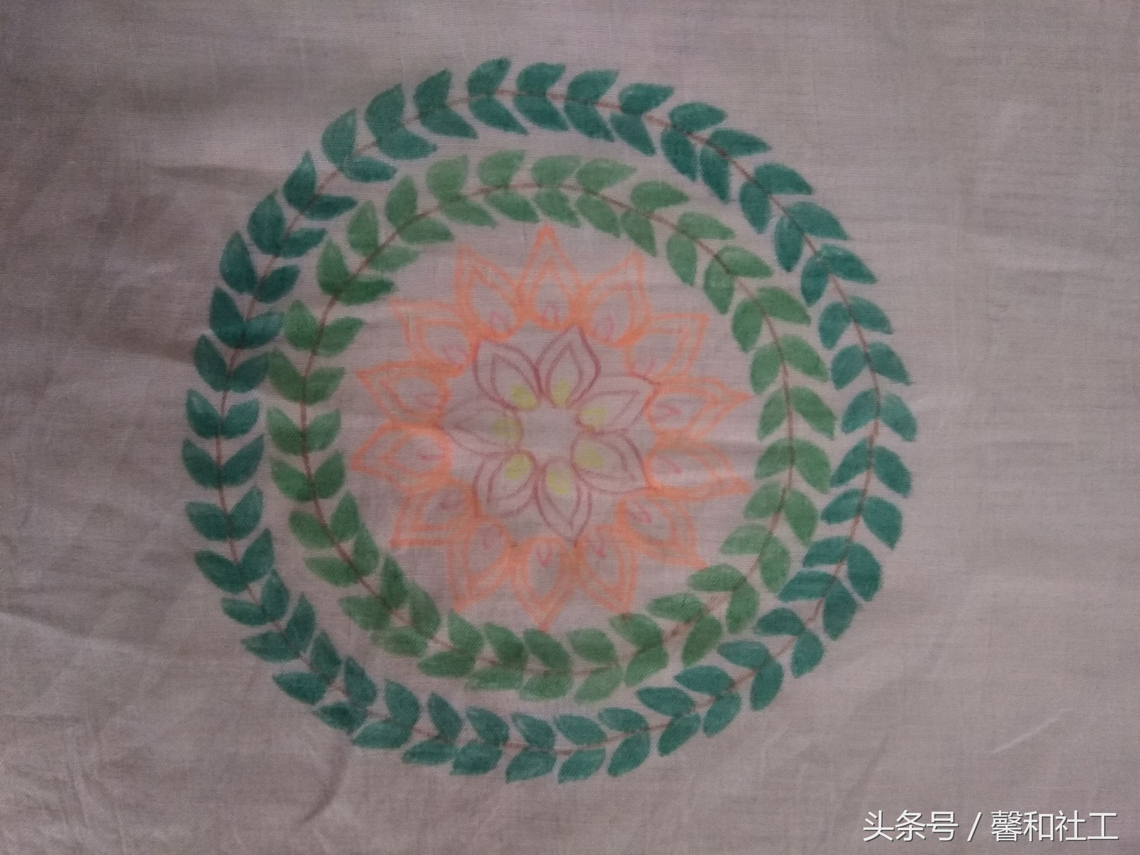 花叙时光新品｜手绘曼陀罗围巾