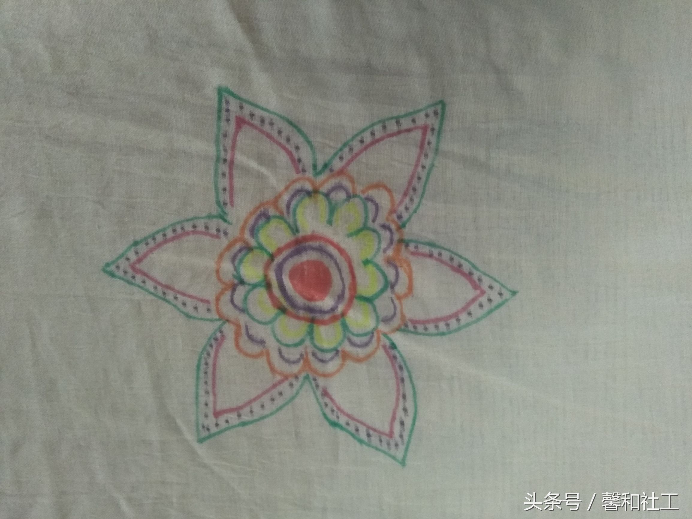 花叙时光新品｜手绘曼陀罗围巾