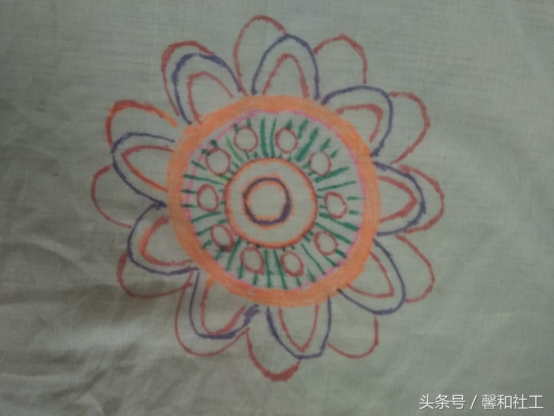 花叙时光新品｜手绘曼陀罗围巾