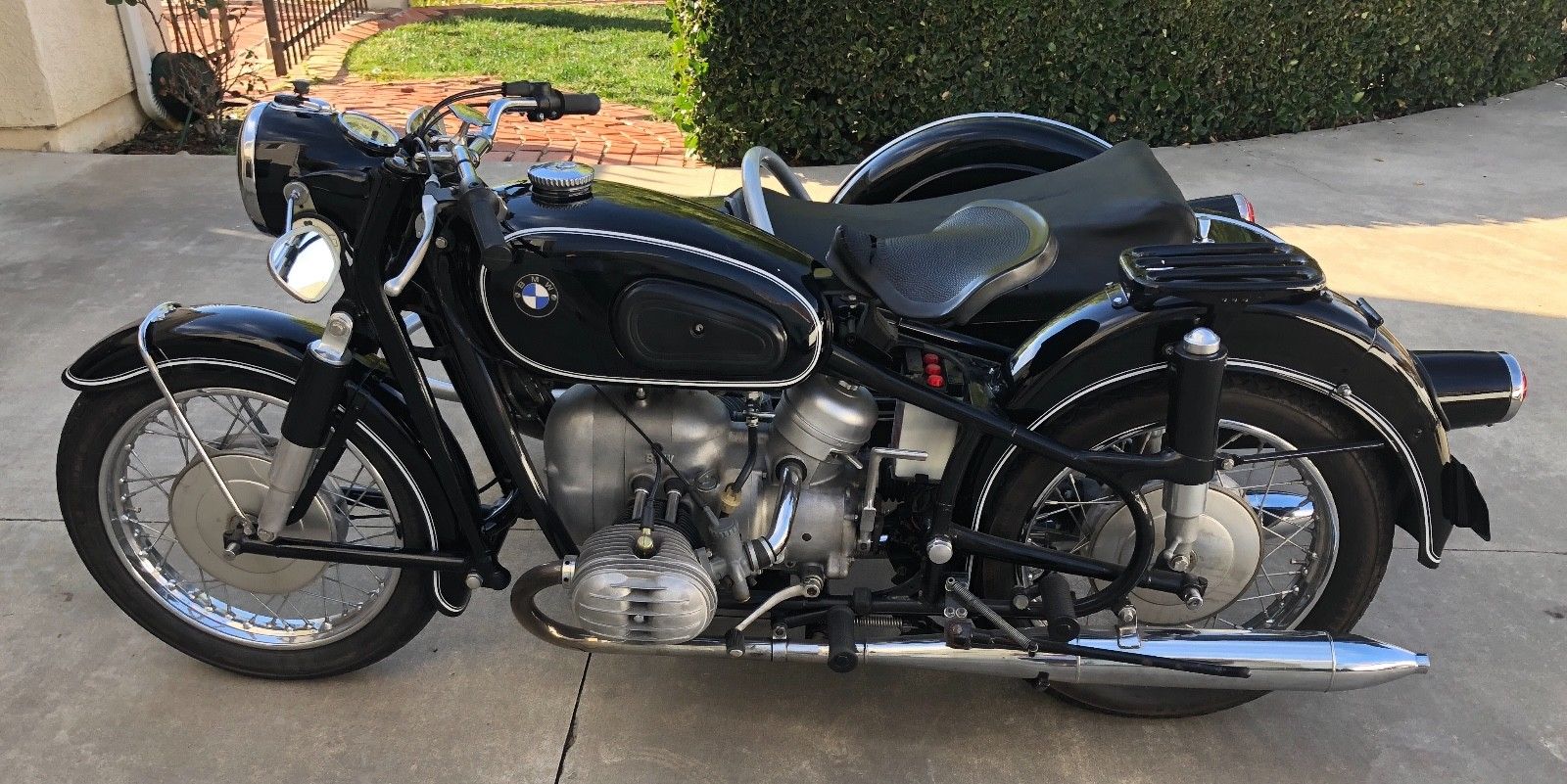 极品拍卖,1968年宝马r系列豪华侧三轮,行驶总里程:2177