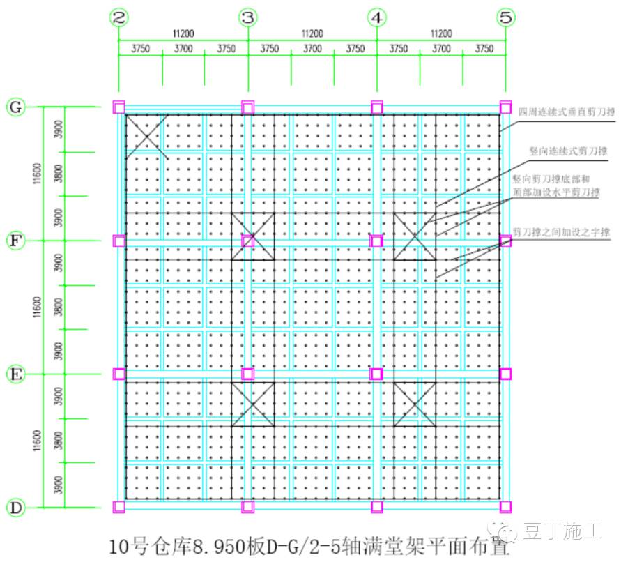 推荐一个不错的实例丨板、梁、墙、柱的高大模板支设方法