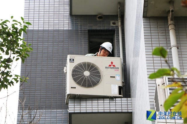 装修日记第四日：中央空调室外机安装