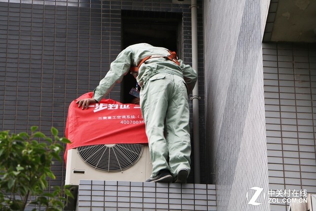 装修日记第四日：中央空调室外机安装