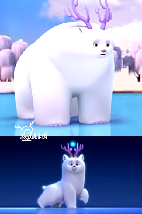 吉吉,毛毛小时候