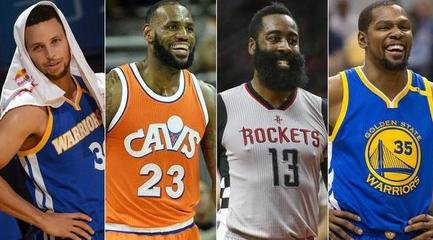 nba四大天王有哪些(NBA现役4大天王有多强？无人撼动詹姆斯的地位，哈登强势追赶！)