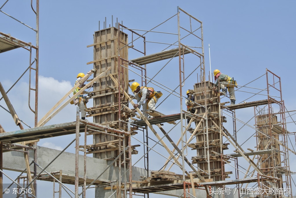 建筑主体施工柱模板型钢柱箍施工工法