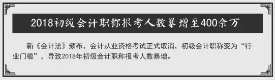 2018年中级会计还没开始报名,就透露了一个重要的信息!