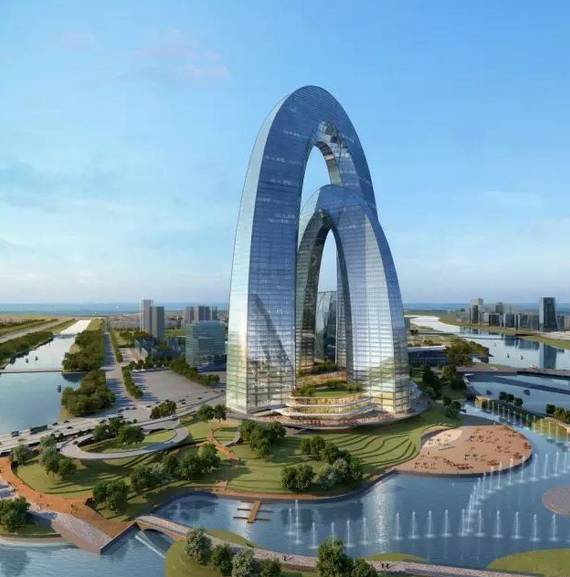 建成时间:尚未确定通州新城运河one运河one,外观极似一个航船.