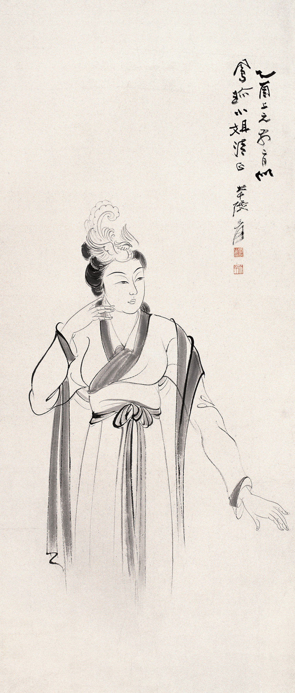 古代仕女画精品欣赏_最美手绘古代仕女图