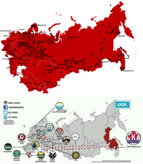 地理考点俄罗斯世界杯(地理学堂：世界杯举办国俄罗斯，俯瞰欧亚的双头鹰)