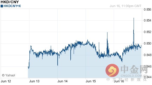 港币对人民币汇率今日中间价：06月17日港币对人民币汇率一览表