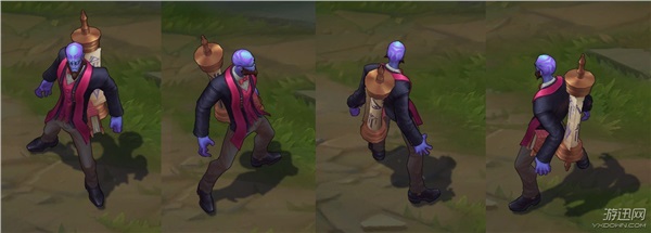 《LOL》瑞兹重做后全皮肤一览 背卷轴的小光头变帅了！