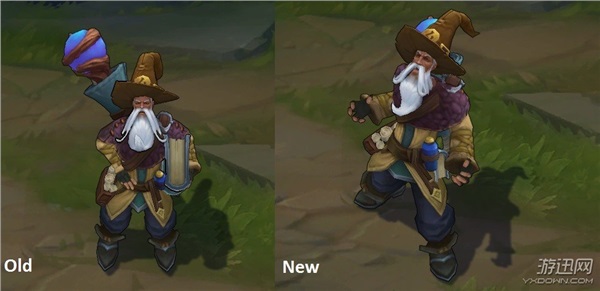 《LOL》瑞兹重做后全皮肤一览 背卷轴的小光头变帅了！