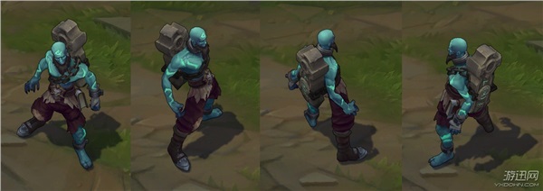 《LOL》瑞兹重做后全皮肤一览 背卷轴的小光头变帅了！