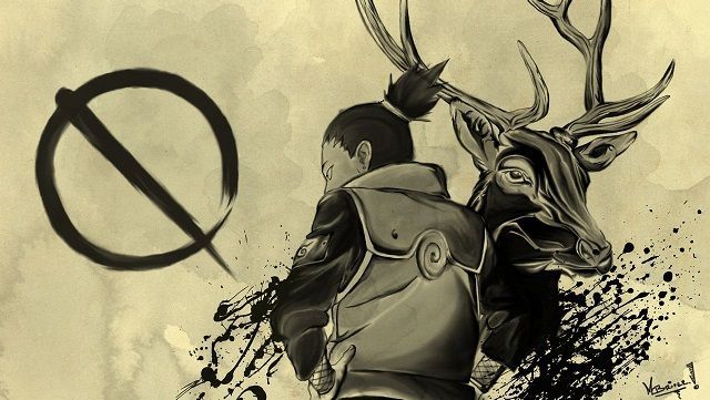 奈良一族代表人物:奈良鹿丸,奈良鹿久奈良家族在木叶伊始之时就是村子