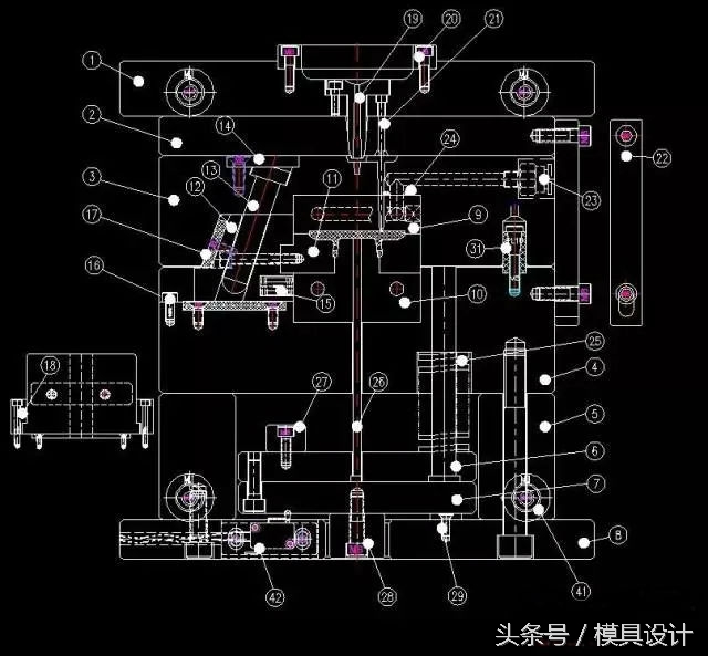 注塑模具设计各个零件的作用