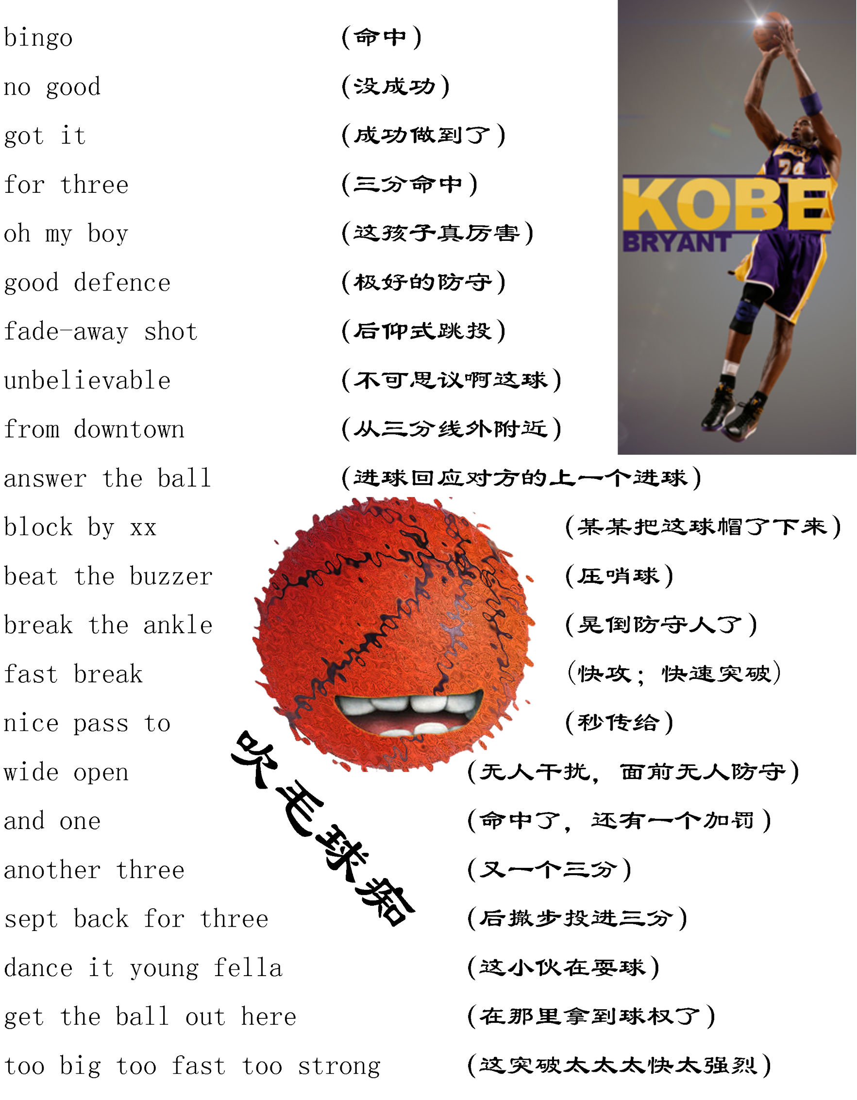 为什么nba录像都是英语(观看ＮＢＡ比赛录像时，这些英文解说词你最常听到哪个？)