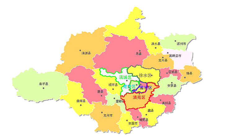 保定市各县地图全图图片