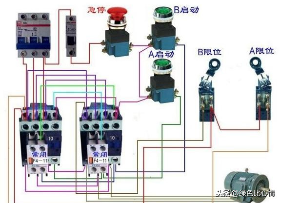 行程开关接线图大全