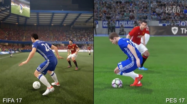 fifa足球世界球员颜色分类(FIFA 17/实况2017画面对比：差别如此巨大)