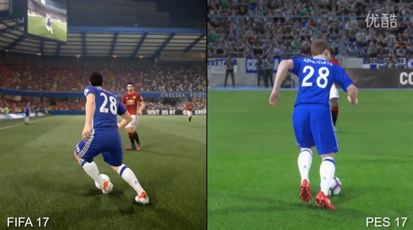 fifa足球世界球员颜色分类(FIFA 17/实况2017画面对比：差别如此巨大)