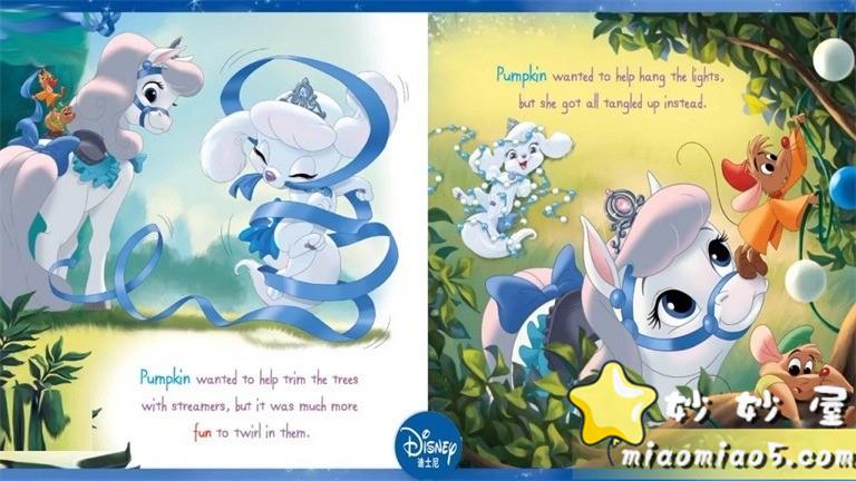 【双语绘本】迪士尼宠物系列绘本：南瓜的派对 A Party for Pumpkin 带精美插画图片 No.12