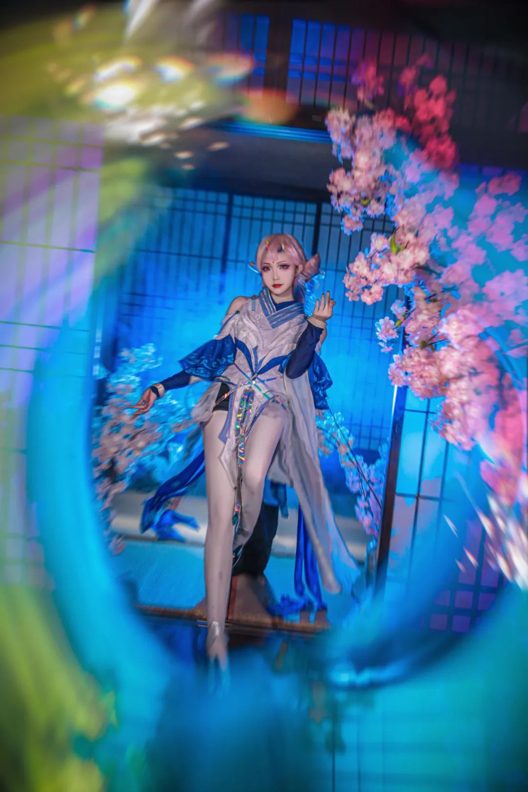 Cosplay 王者荣耀 貂蝉 阿琴cc 猫影幻舞 眉眼之间尽是情意 太撩了 猫娘乐园