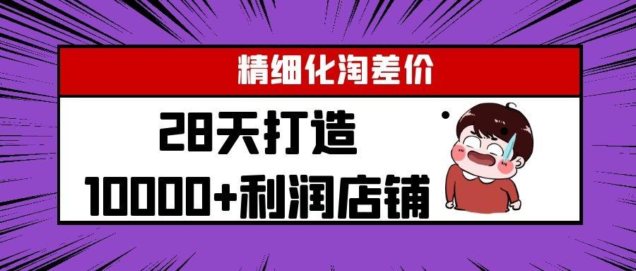 淘宝开店28天打造利润1万+店铺手法，精细化差价选品指南【视频教程+软件】 配图