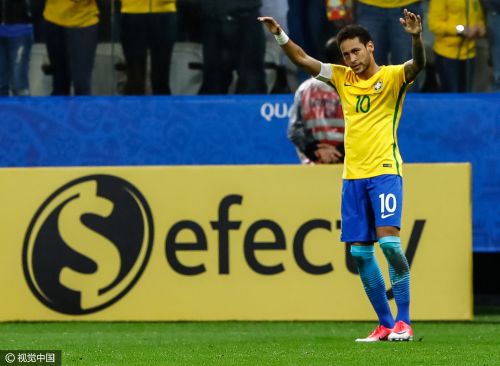 世预赛-内马尔破门中超外援两助攻 巴西3-0巴拉圭