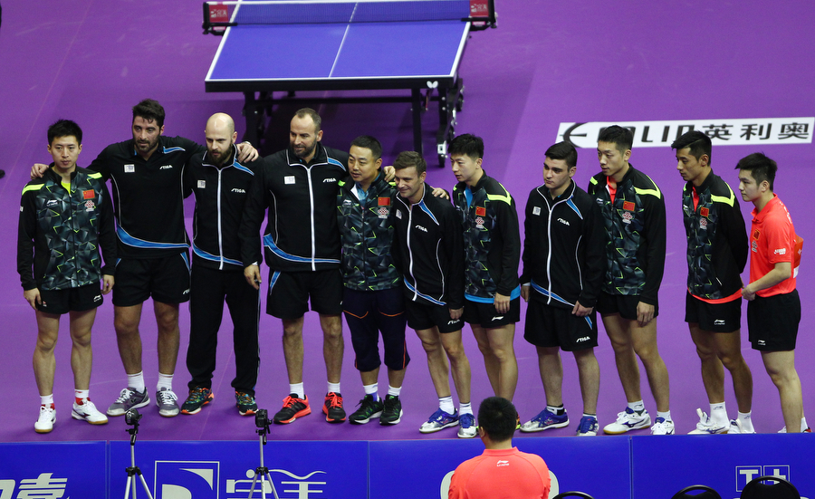 中国男乒首战3比0希腊：马龙没上场，赢得不轻松！-乒乓世界